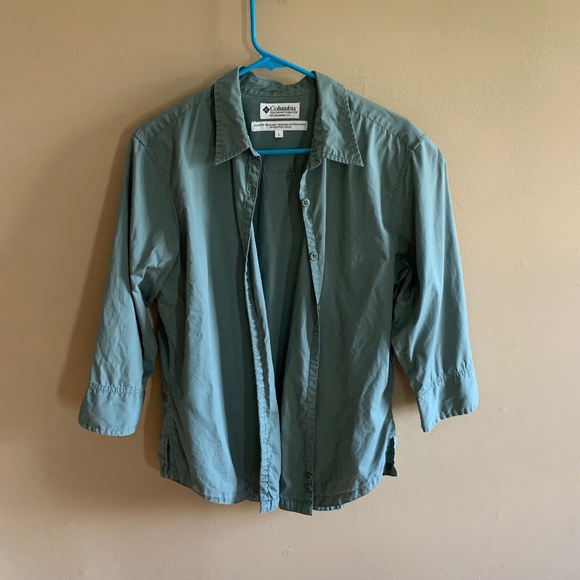 Green Columbia Top sz L - Picture 1 of 5